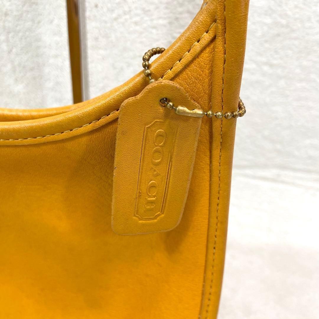 バッグ VINTAGE OLD COACH ERGO USA yellow BAG
