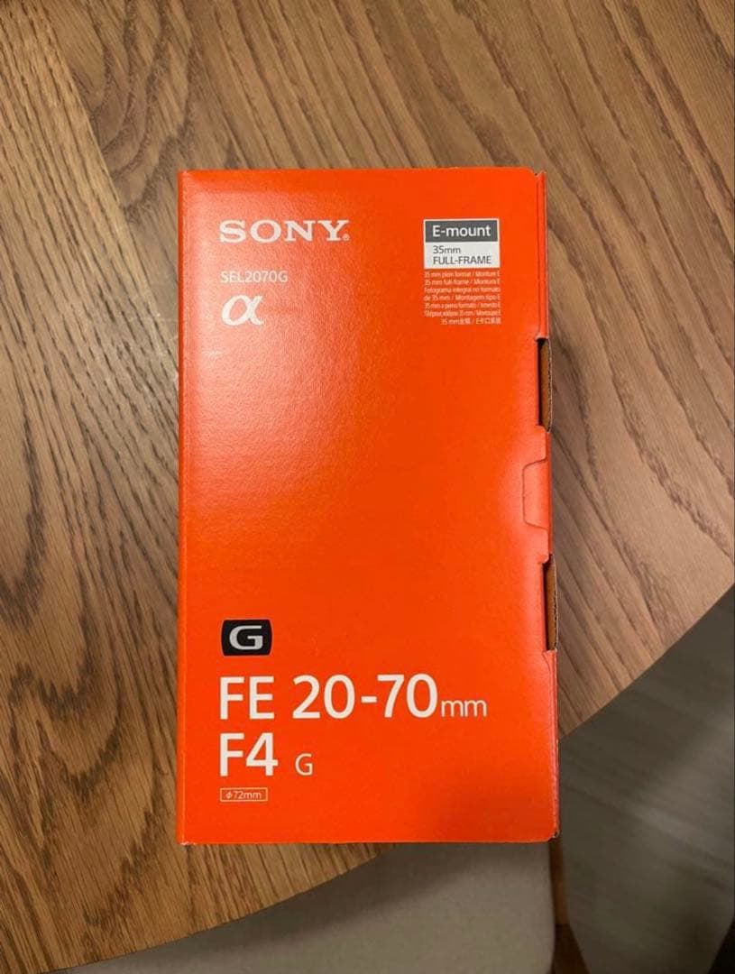 レンズ(ズーム) sony FE20-70mm F4G