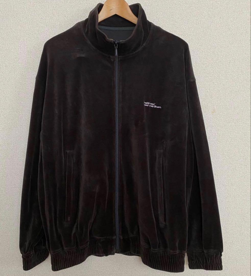 【美品】FreshService フレッシュサービス ベロア ジャージーブルゾン