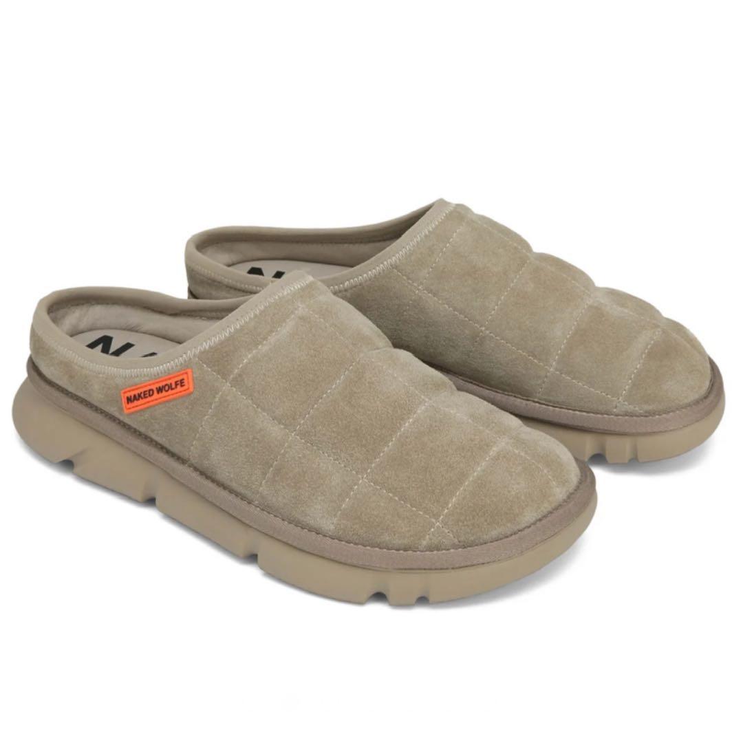 【EU40・他サイズ有】NAKED WOLFE 厚底サボサンダル 本革スエード