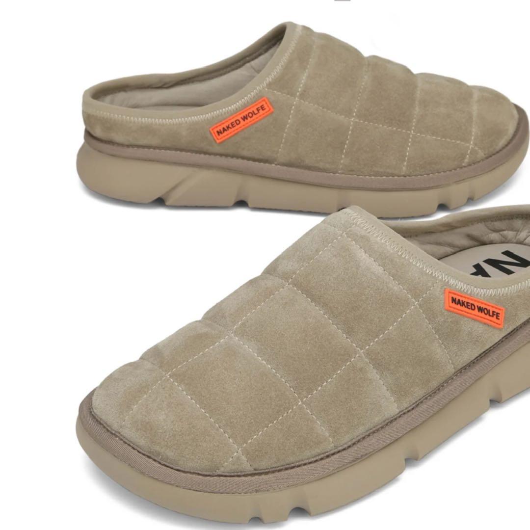 【EU40・他サイズ有】NAKED WOLFE 厚底サボサンダル 本革スエード