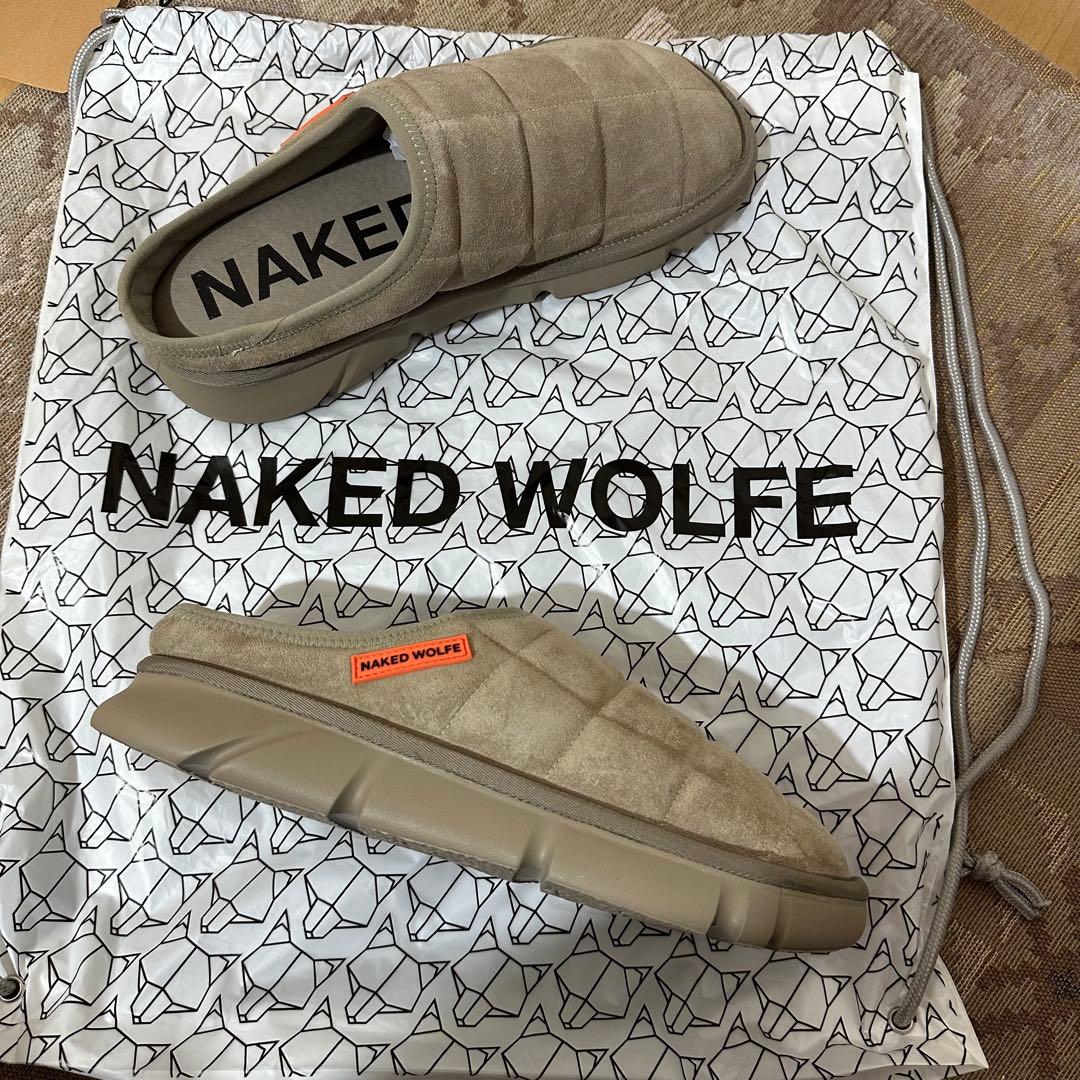 【EU40・他サイズ有】NAKED WOLFE 厚底サボサンダル 本革スエード