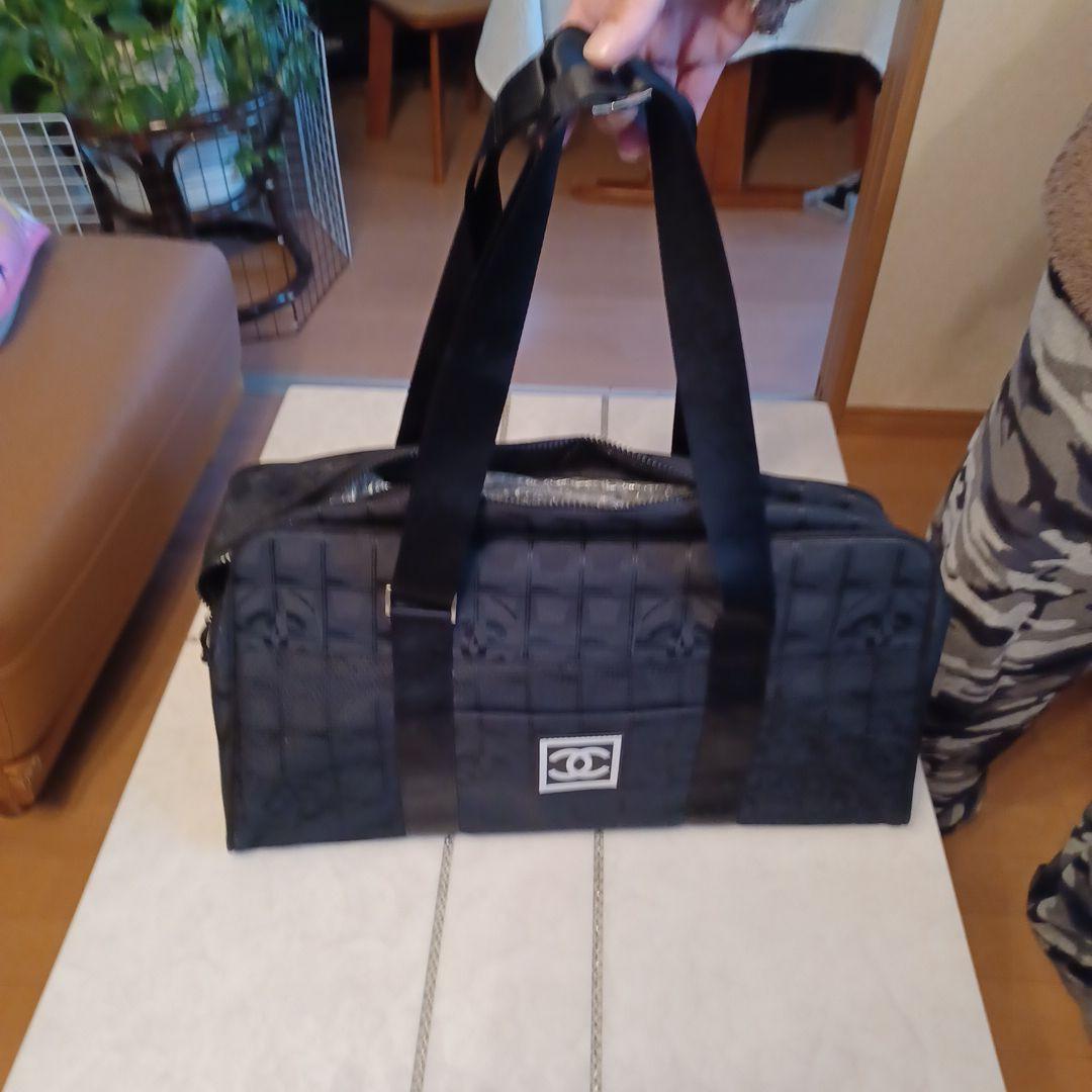 レインCHANEL ボストンバッグ ブラックノベルティ