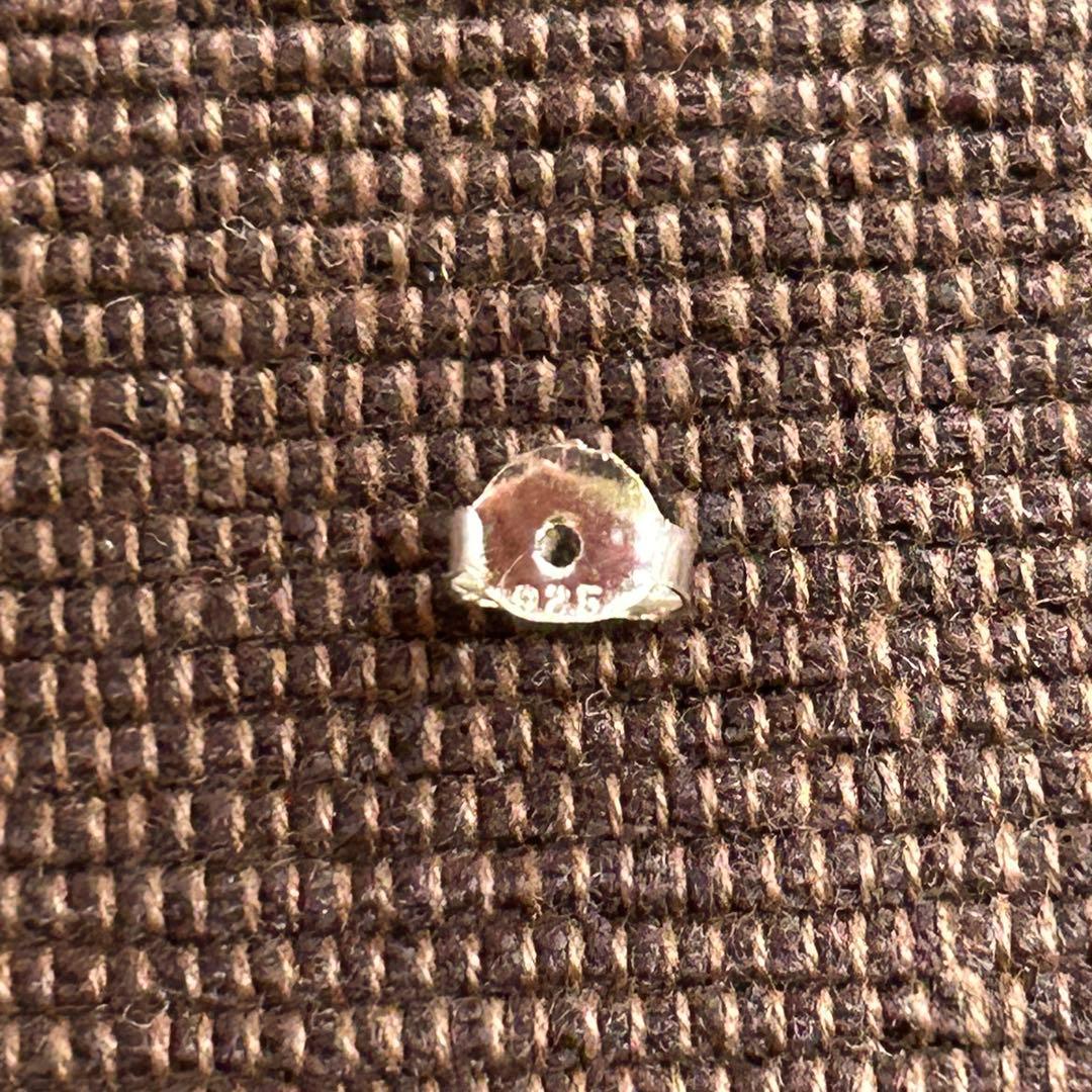 シルバー925 Silver ツイストフープピアス/軽研磨加工/両耳/イヤリング