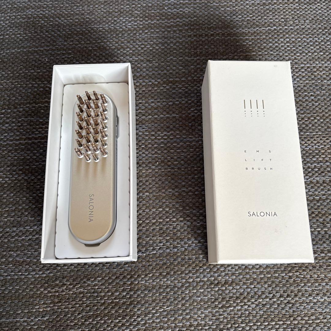 SALONIA EMSリフトブラシ シルバー 箱付き