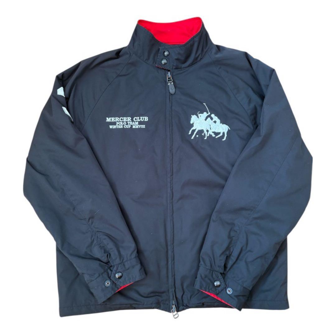 Polo by Ralph Lauren ブラックナイロンジャケットbigロゴM