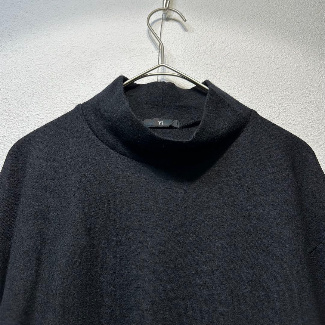 希少 美品 ワイズヨウジヤマモト ウール ハイネック 総柄 刺繍デザイン ニット