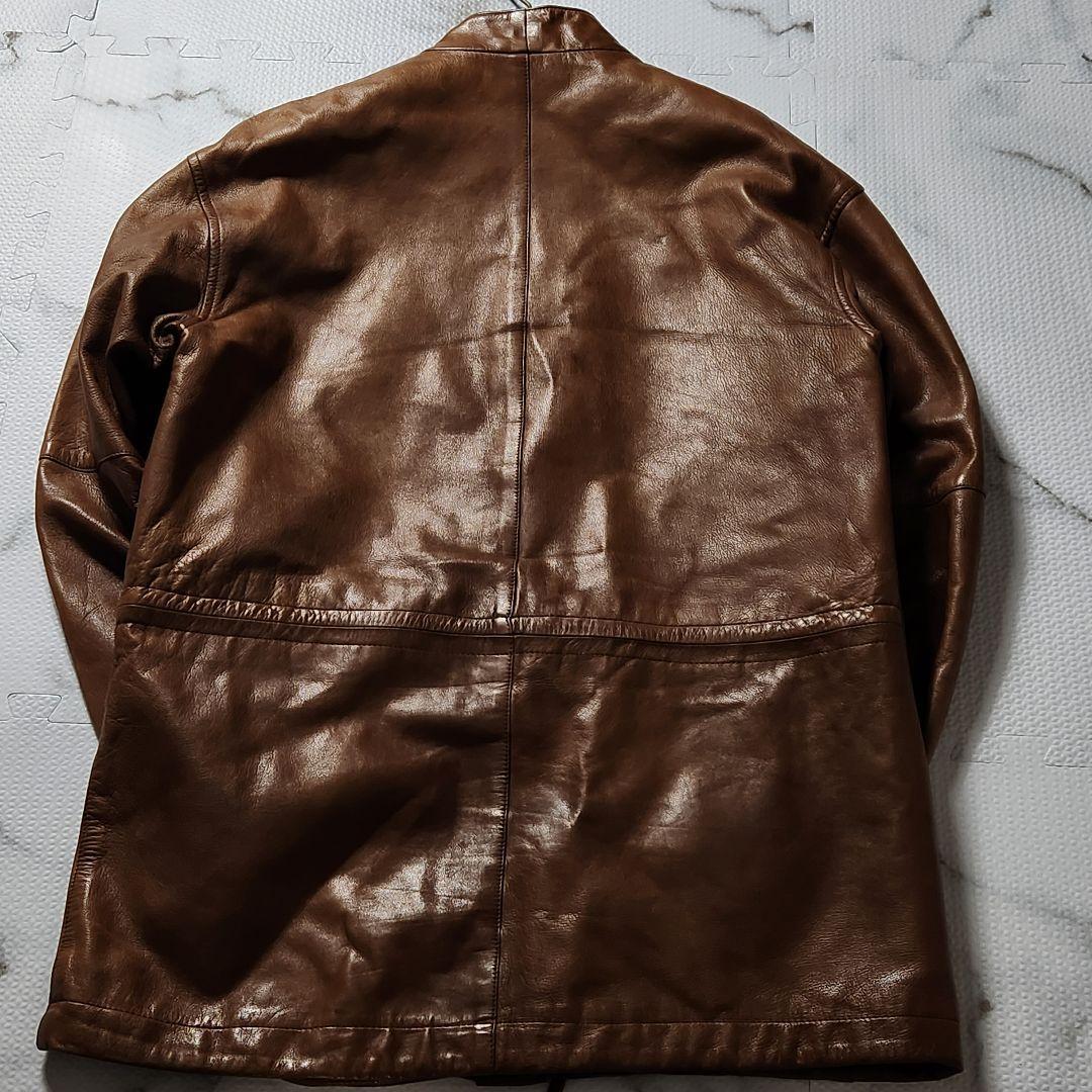 入手困難✨L相当 BALLY バリー レザージャケット ラムレザー マオカラー