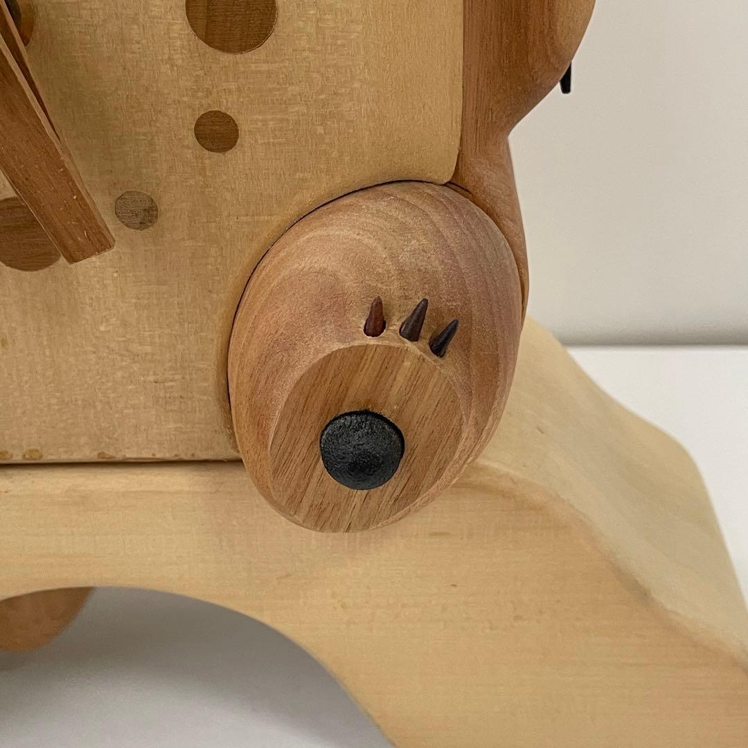 【 廃盤品 】トトロ 木製 時計 リズム時計工業 置き/掛け両用