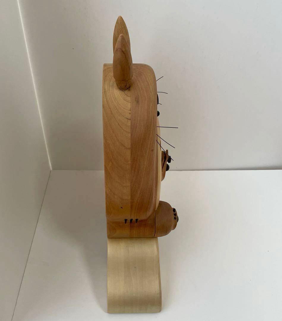 【 廃盤品 】トトロ 木製 時計 リズム時計工業 置き/掛け両用