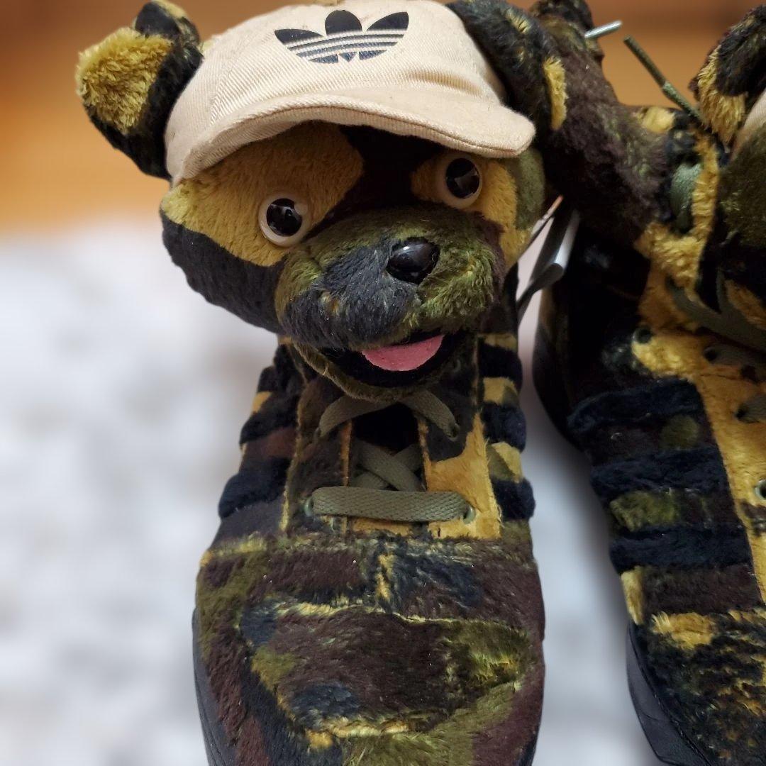 【未使用タグ付き】adidas　ジェレミースコット迷彩くま