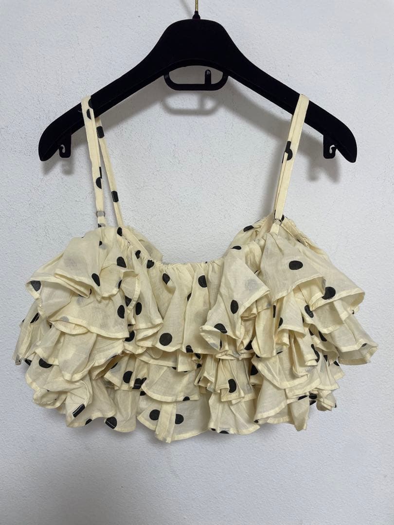 【カレンソロジー購入】クリンクルクリンクルクリンクル/フリルドットキャミ