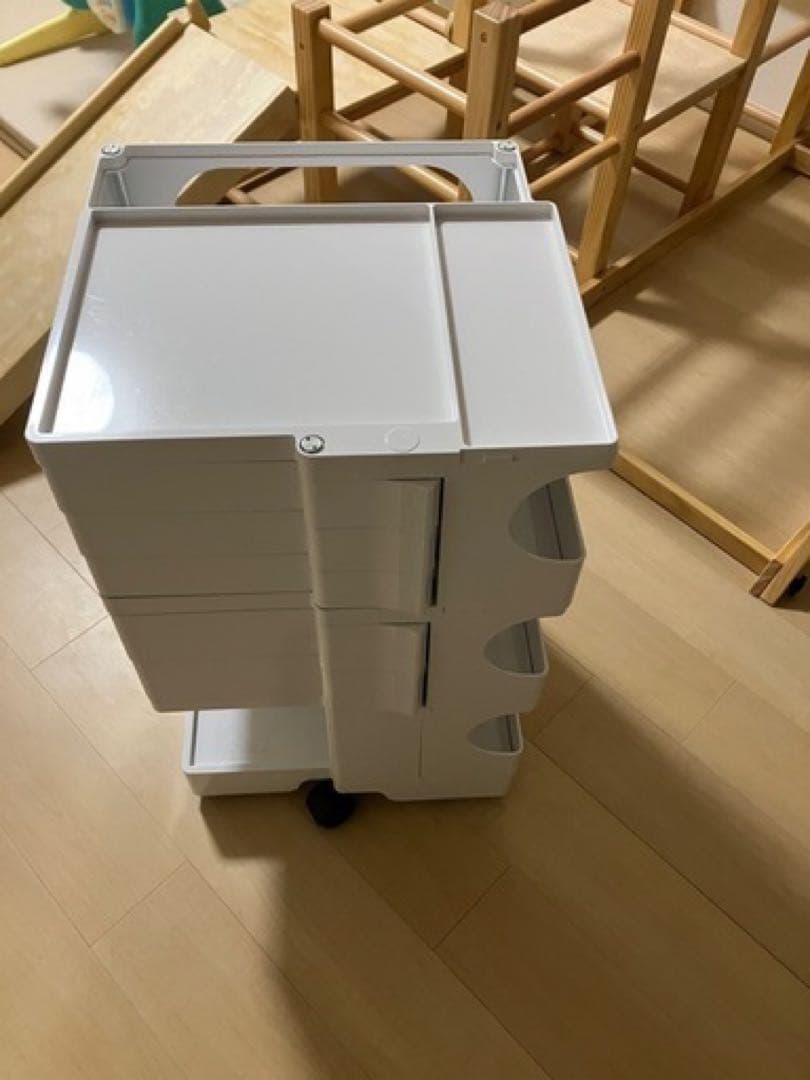 正規品　B-Line ビーライン ボビーワゴン 白　ホワイト3ステップ 5トレイ