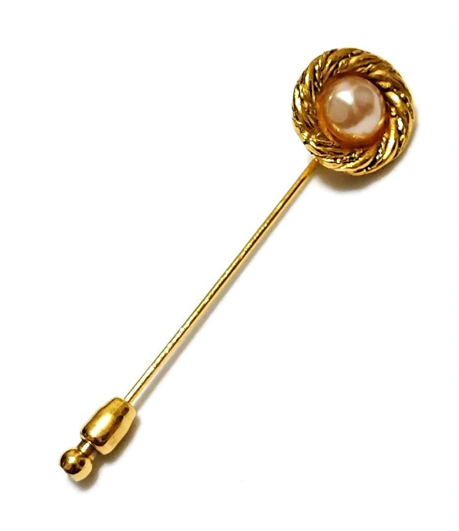 REE 　 　　　　　　　　　シャネル パール ピンブローチ ピンバッジ