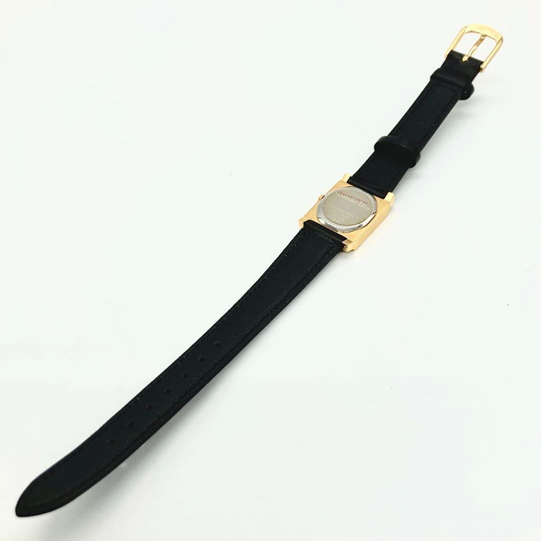 【稼動】 ディオール 腕時計 D60-150 QZ ゴールド文字盤 希少ベゼル