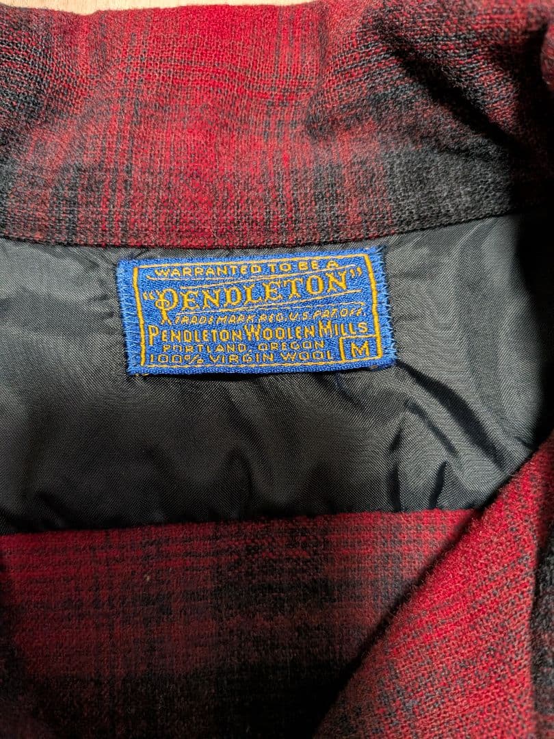 50s 60s pendleton シャツ　ジャケット　オンブレ