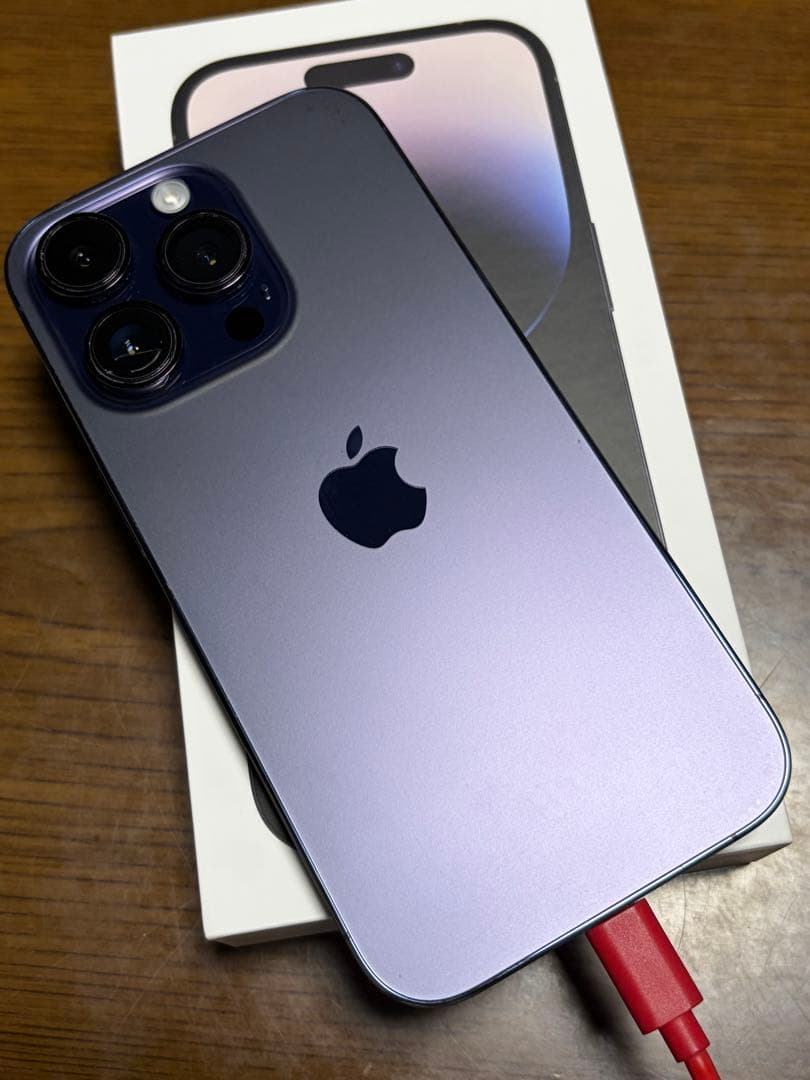 Apple iPhone 14 Pro ディープパープル 本体　中古