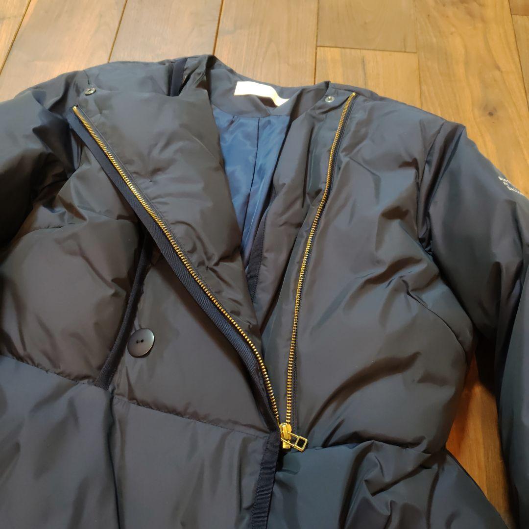 ボーダーズアットバルコニー　パディングジャケットコート　36 ネイビー