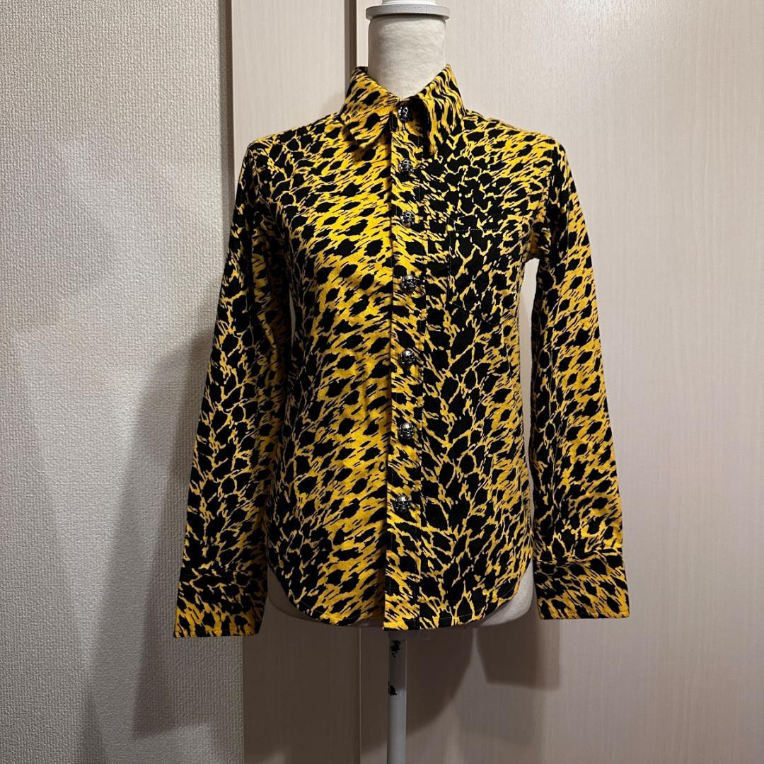 MIRACLE WOMAN　ヒョウ柄骸骨ボタン　サイズ表記なし　HR1157