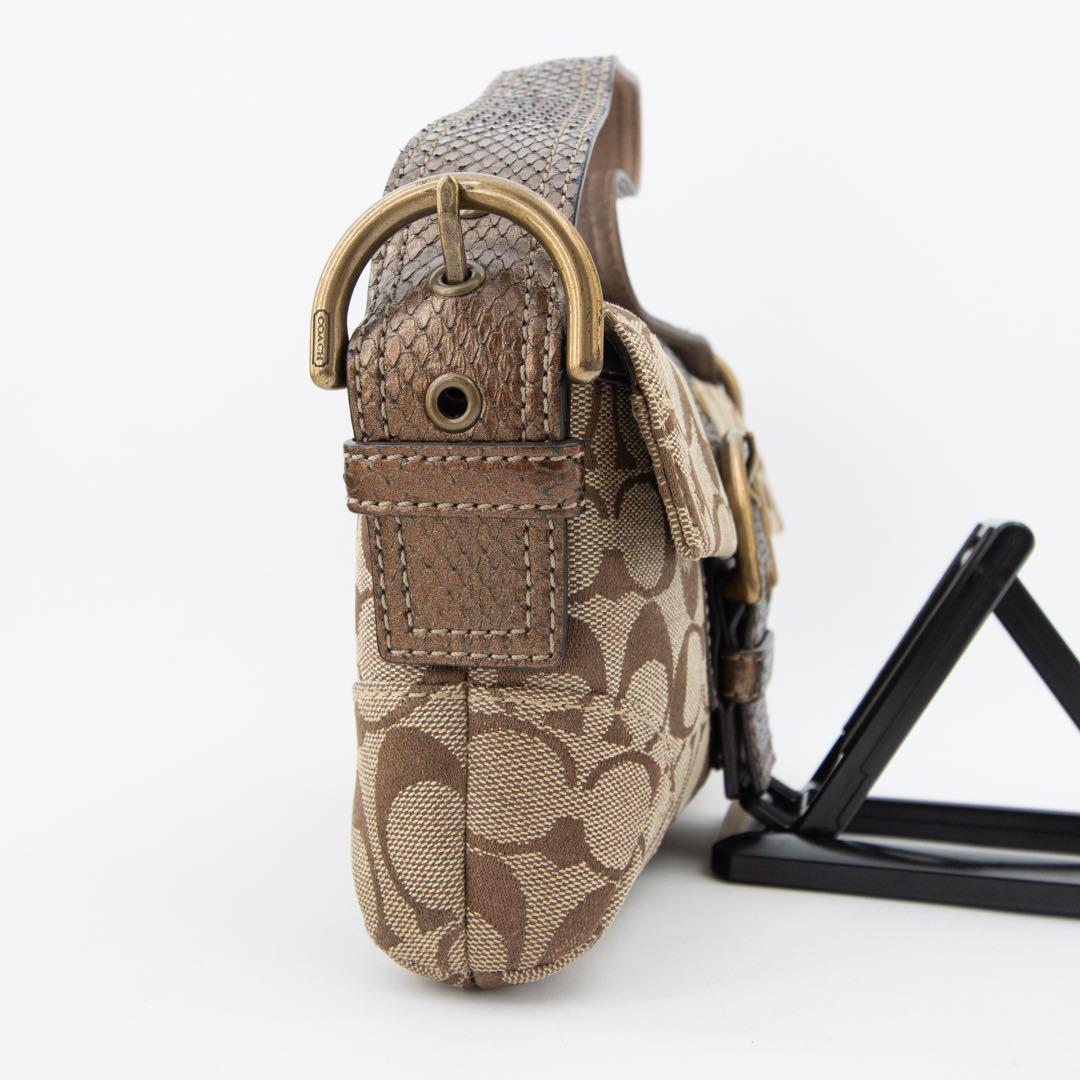 A145【COACH／コーチ】ソーホー　ハンドバッグ　ワンショルダー　シグネチャ