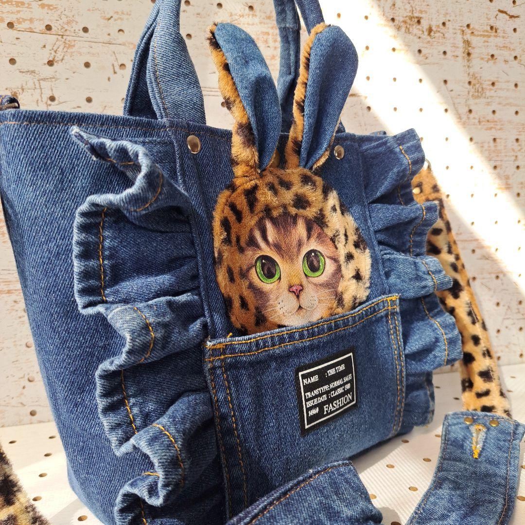 ゆ*ら様 コヤンイサムチョンリトルサンダーデニムリメイクトートバッグ&ポーチ&シ