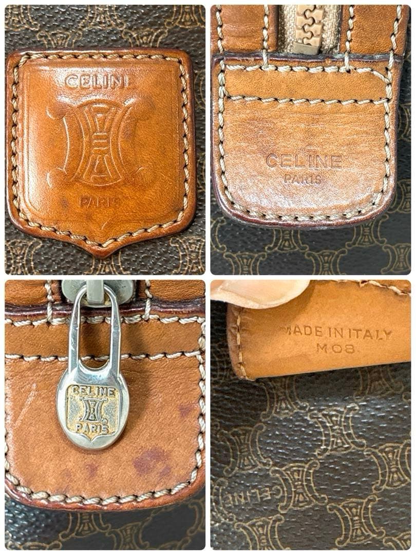 セリーヌ マカダム ミニボストンバッグ