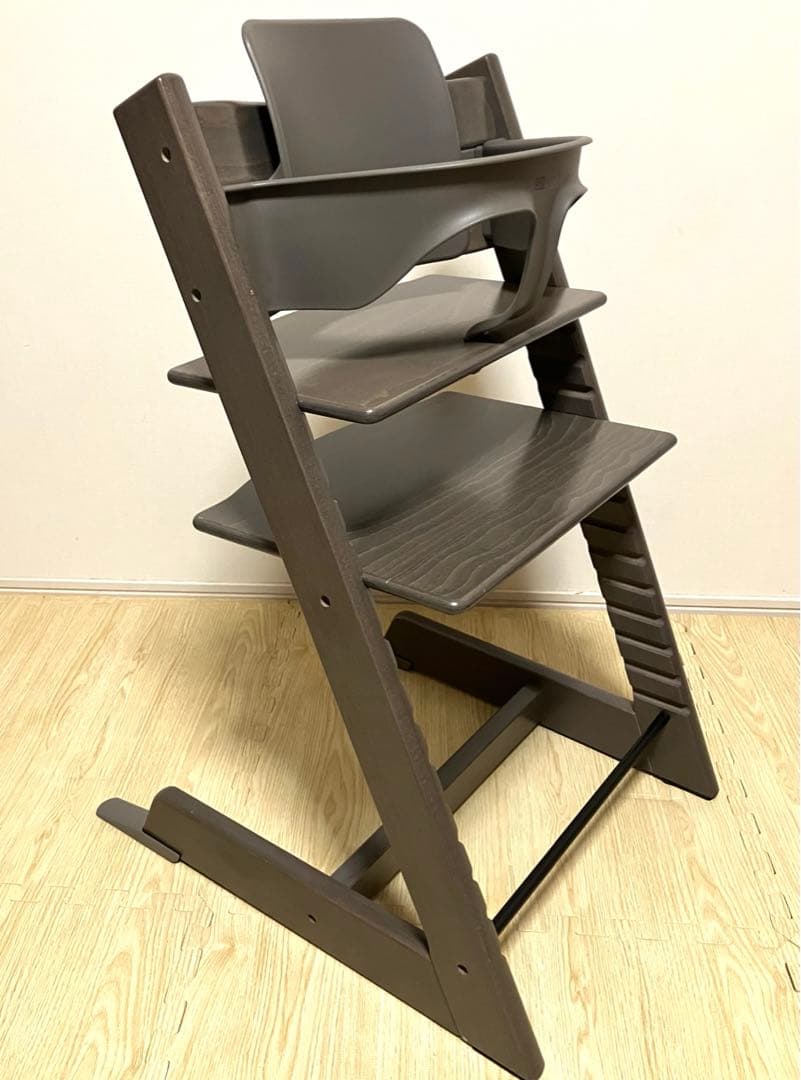 ✨美品✨送料無料 ストッケ トリップトラップ ベビーガード付 ヘイジーグレー