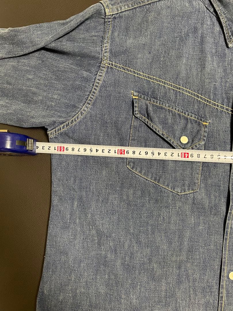 60s 白タグ SEARS ROEBUCKS デニムシャツ ウエスタン シアーズ