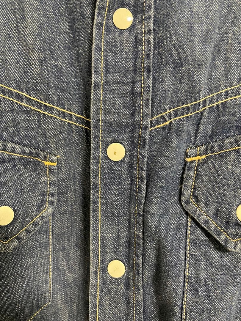 60s 白タグ SEARS ROEBUCKS デニムシャツ ウエスタン シアーズ