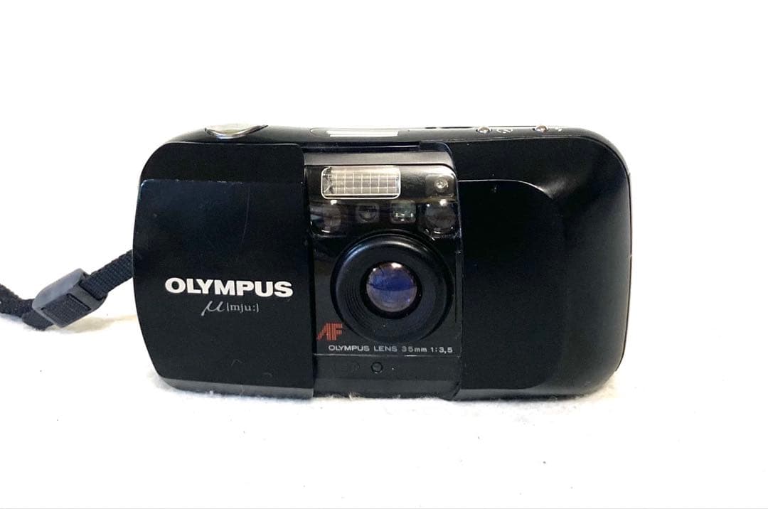 【完動品】OLYMPUS μ[mju:] 初代 ブラック 動作確認済