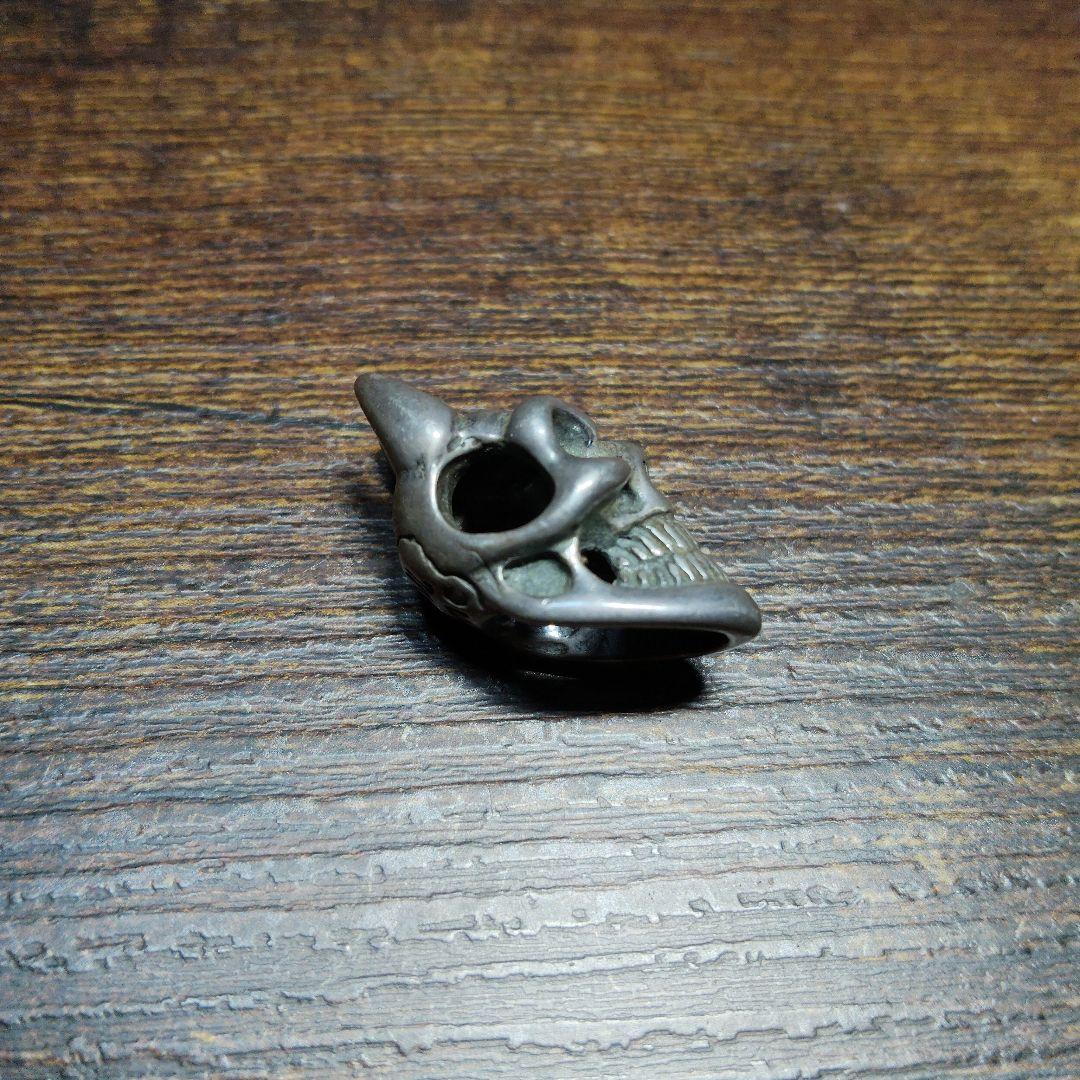 ビルウォールレザー　スカルビーズ　シルバー925　ペンダントブレスレットなどにも