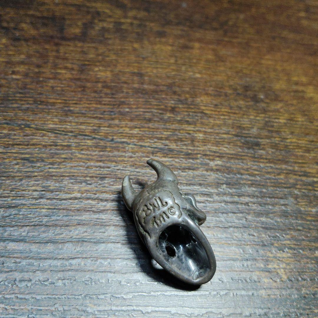 ビルウォールレザー　スカルビーズ　シルバー925　ペンダントブレスレットなどにも