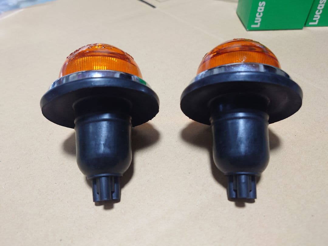 ローバーミニウインカーレンズセットレンズにLUCAS L594ENGLAND入