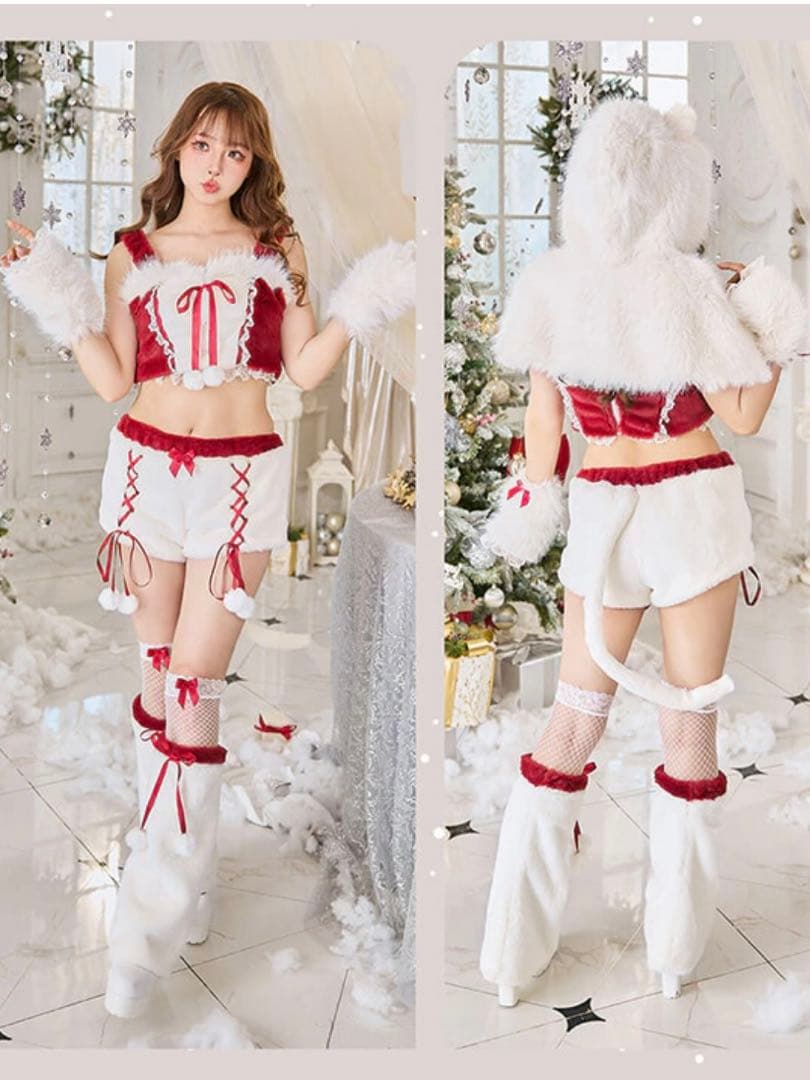 maly moon ふわふわメレンゲリボンキャットサンタ 7点セット