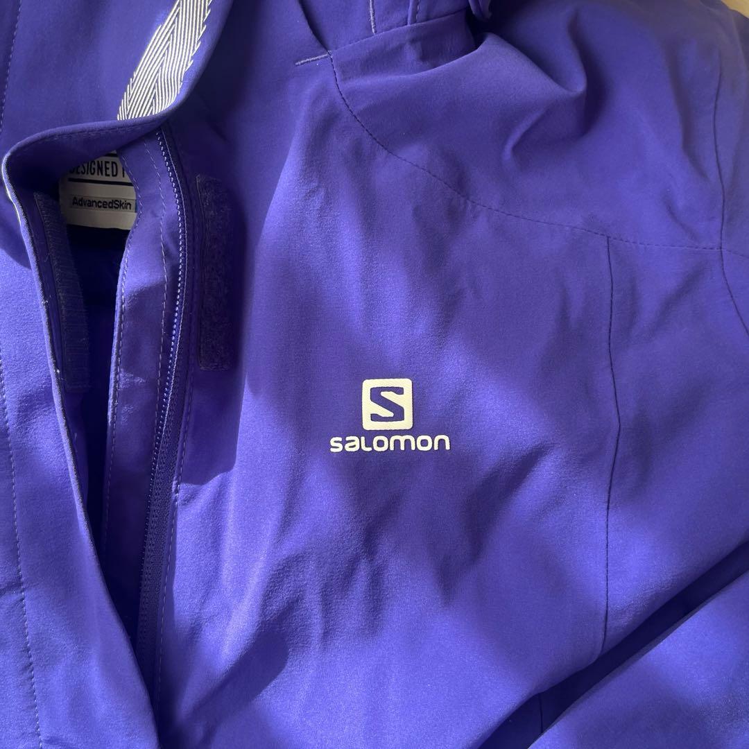 Salomon 紫色 スキーウェア Mサイズ 美品