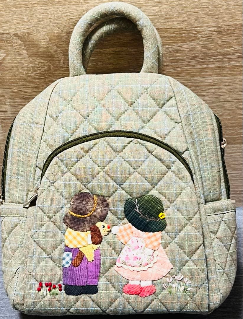 ★新作★スーちゃん＆ビリーくん　リュック　ボディバッグ　ハンドメイド　グリーン系