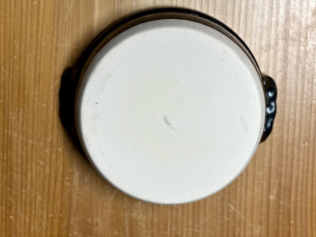 再値下　新品　萬古焼　７号土鍋土鍋　セラミック加工　染付唐草　IH直火OK