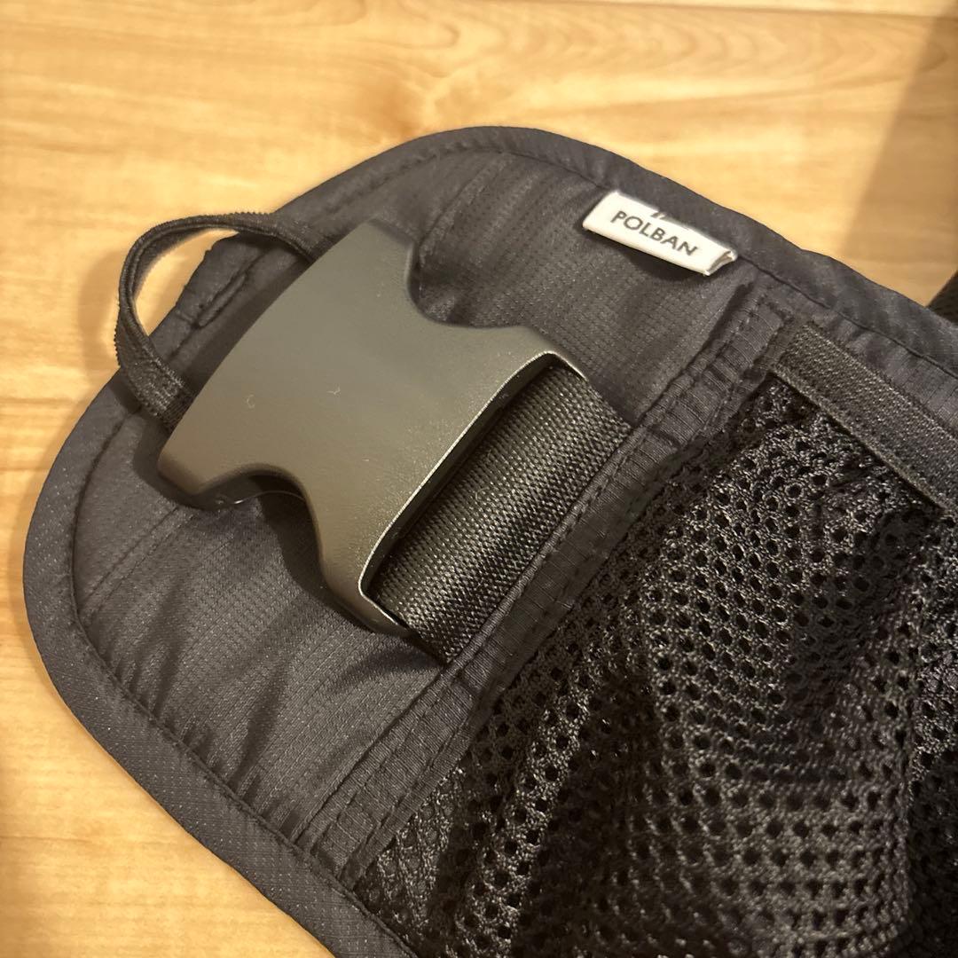 POLBAN ADVANCE ヒップシート ブラック　シングルショルダー付き