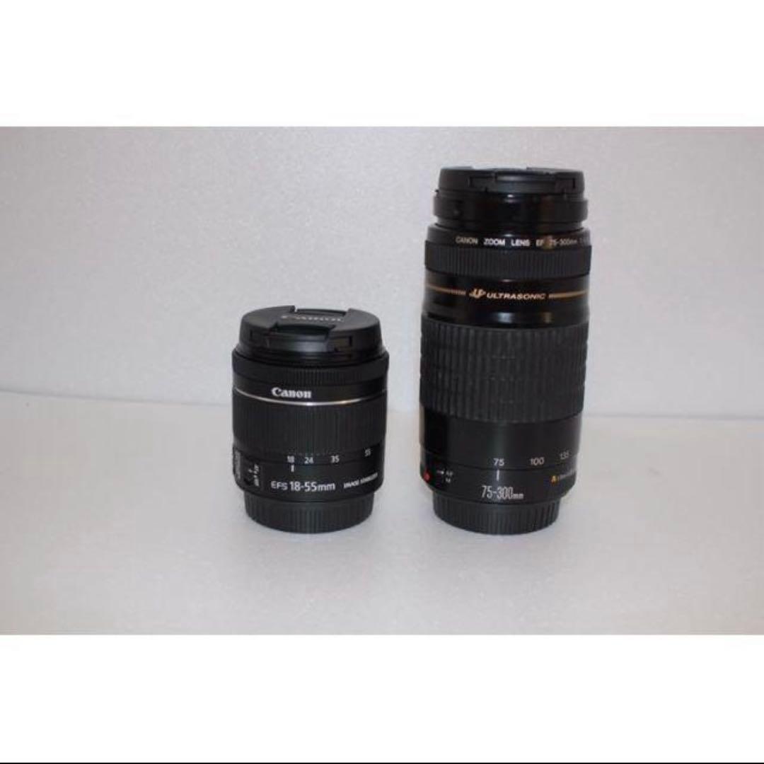 【canon kiss x 9i】デジタル一眼レフカメラ 2本レンズセット