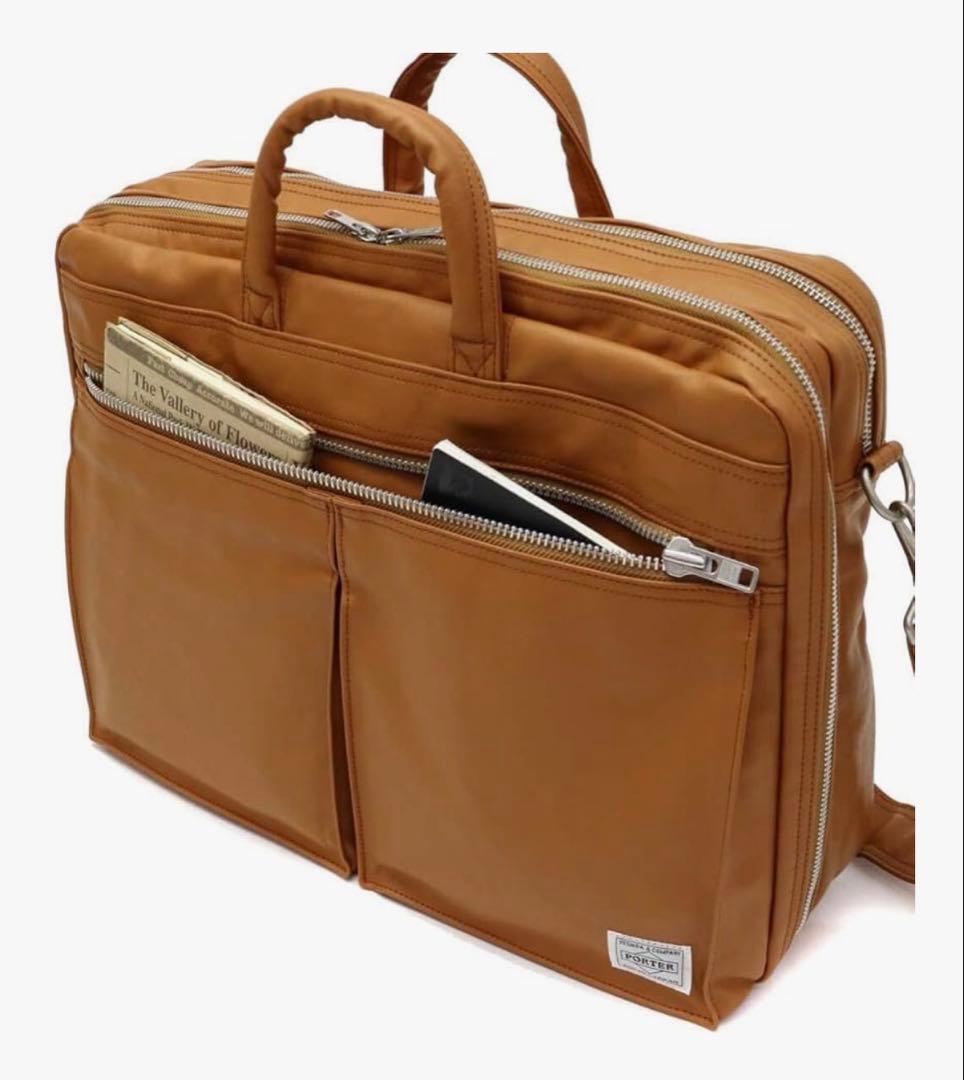 （涙）⭐️限界値下⭐️PORTER レザー ビジネスバッグ キャメル