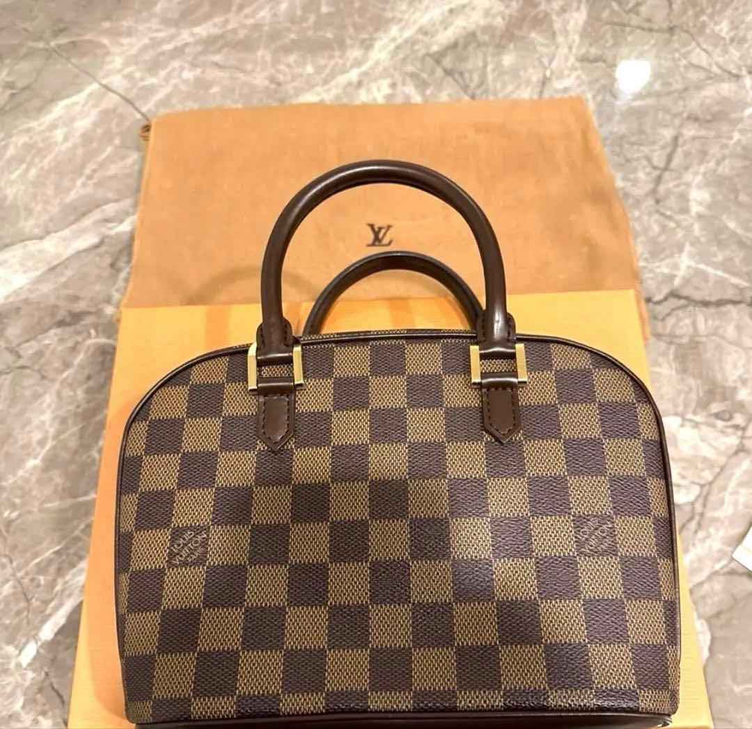 極美品ルイ・ヴィトン LOUIS VUITTON ダミエ サリア ハンドバッグ