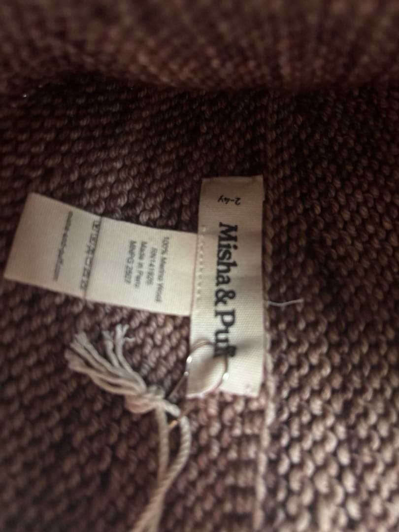 帽子 misha&puff Garter Hat Affogato 2-4y