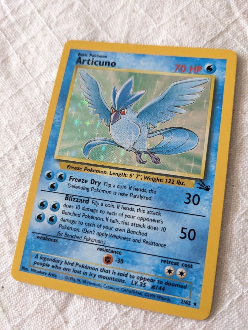 英語版初期　ポケモンカード　Articuno holo