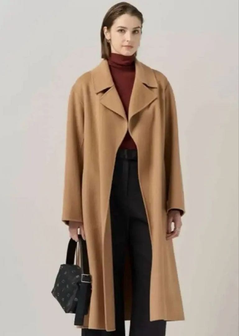 2025年 アイシービー ICB WoolRever ロングコート キャメル