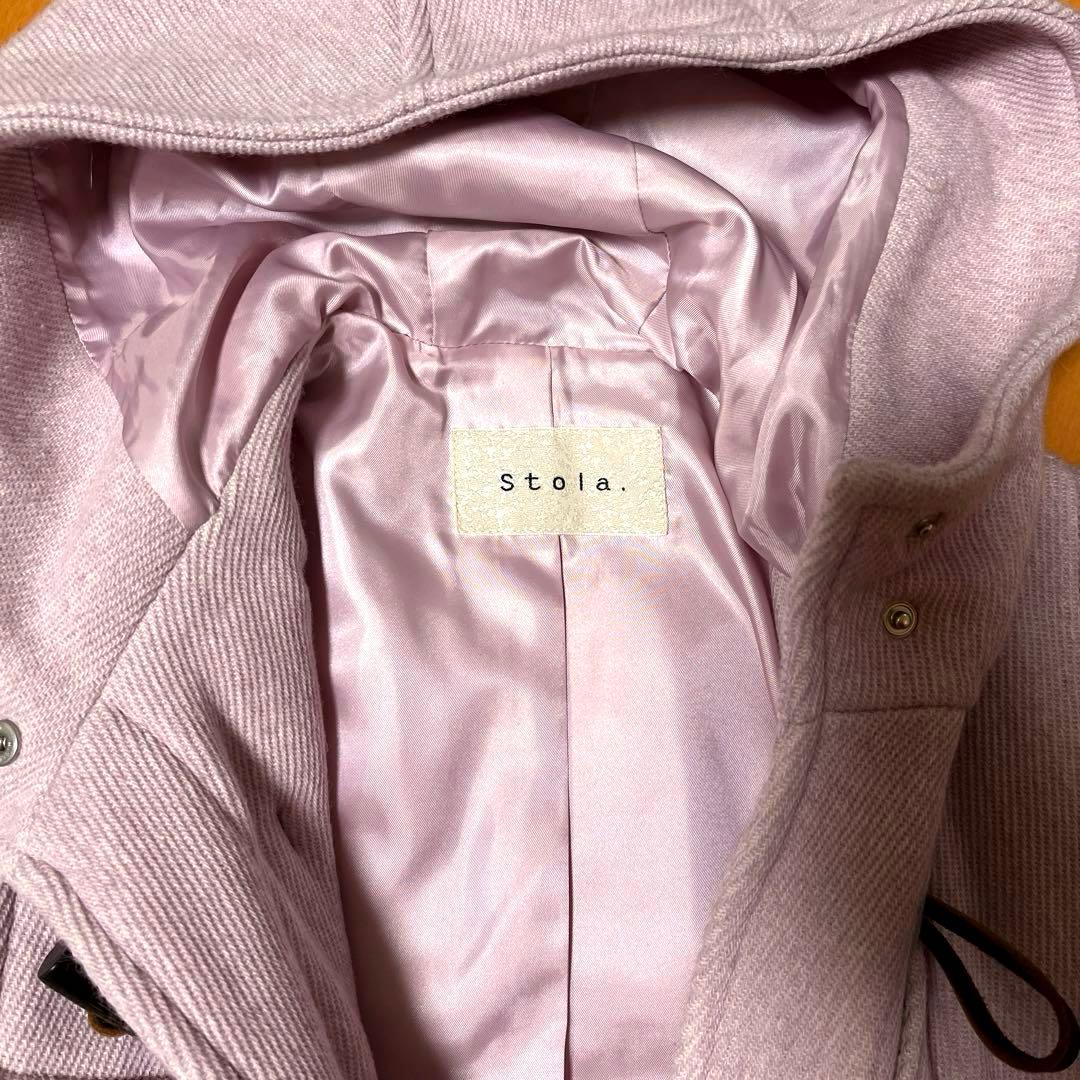 ♡美品♡ Stola.ストラ ダッフルコート　フード付き ピンク系 36