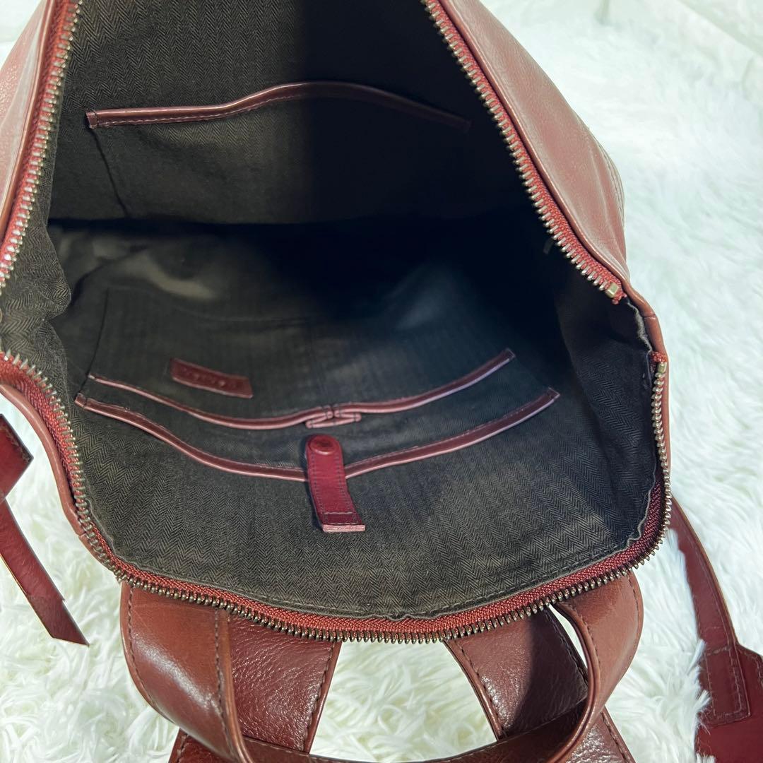 良品✨ゲンテン✨genten レザーリュック A4対応 ブラウン