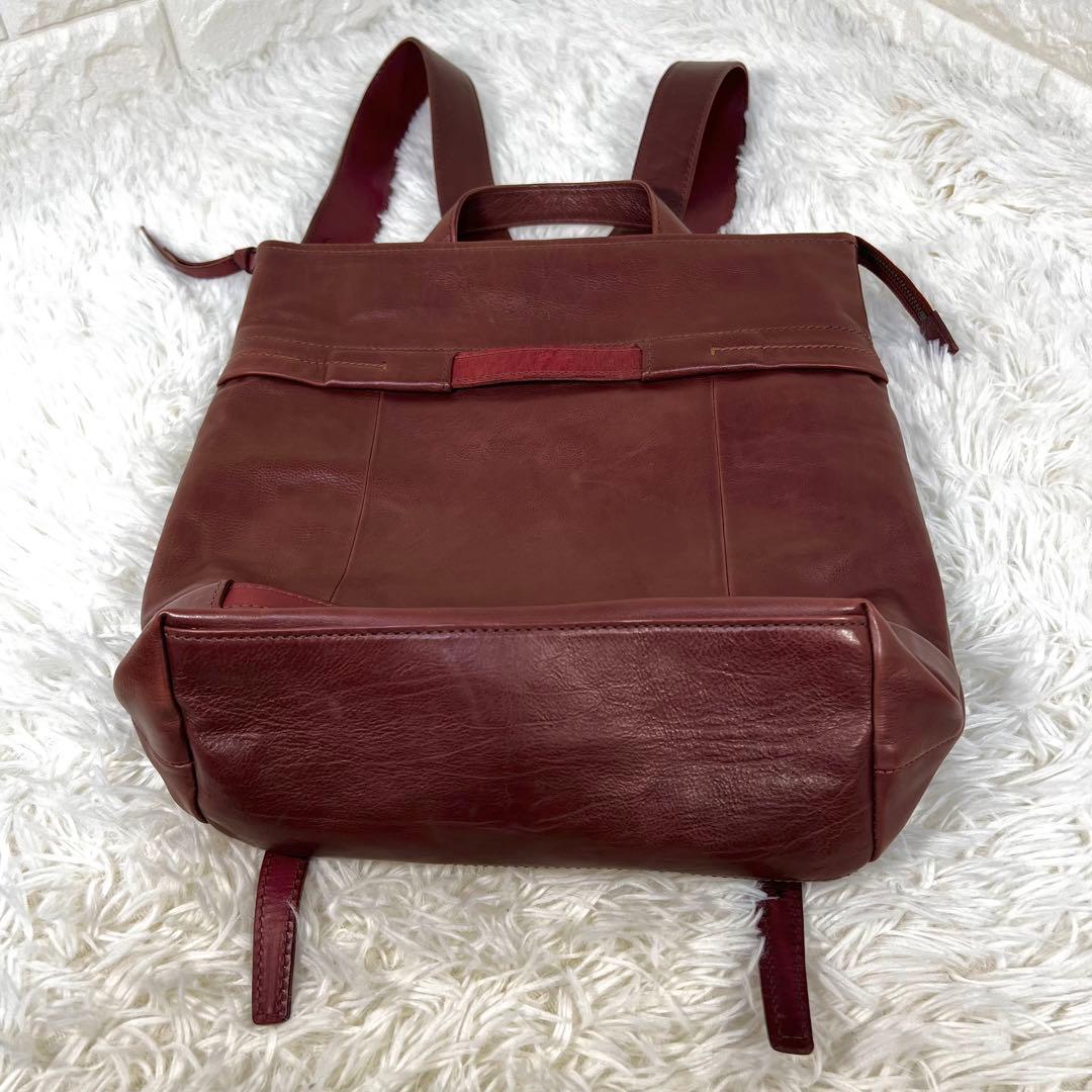良品✨ゲンテン✨genten レザーリュック A4対応 ブラウン