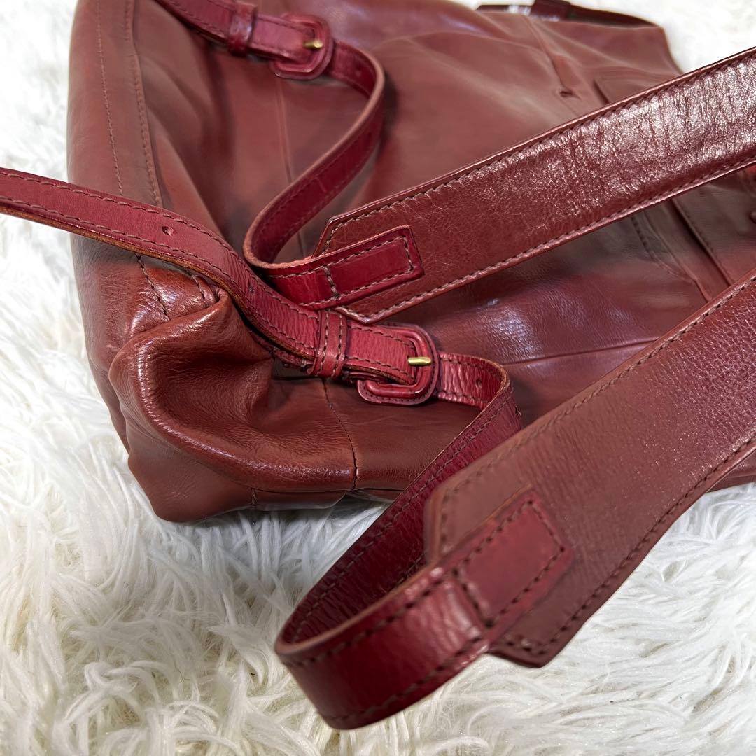 良品✨ゲンテン✨genten レザーリュック A4対応 ブラウン