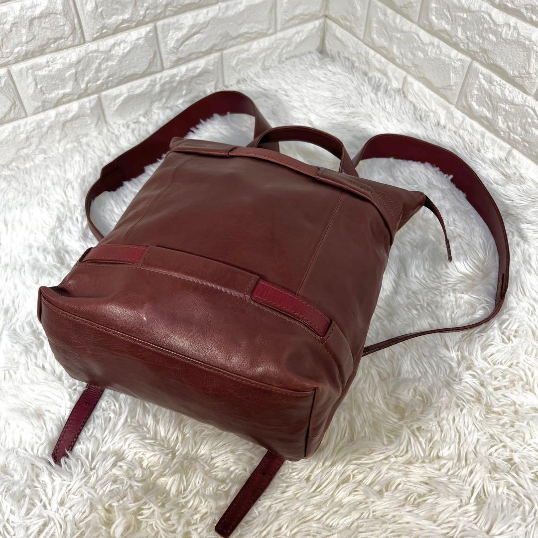 良品✨ゲンテン✨genten レザーリュック A4対応 ブラウン