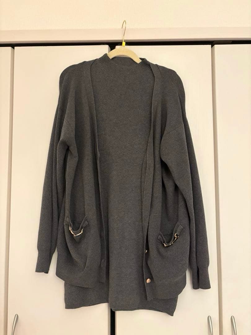 Clemence Knit Dress Set Sサイズ　グレー